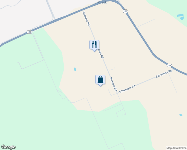 map of restaurants, bars, coffee shops, grocery stores, and more near 22033 Bonness Road in Sonoma