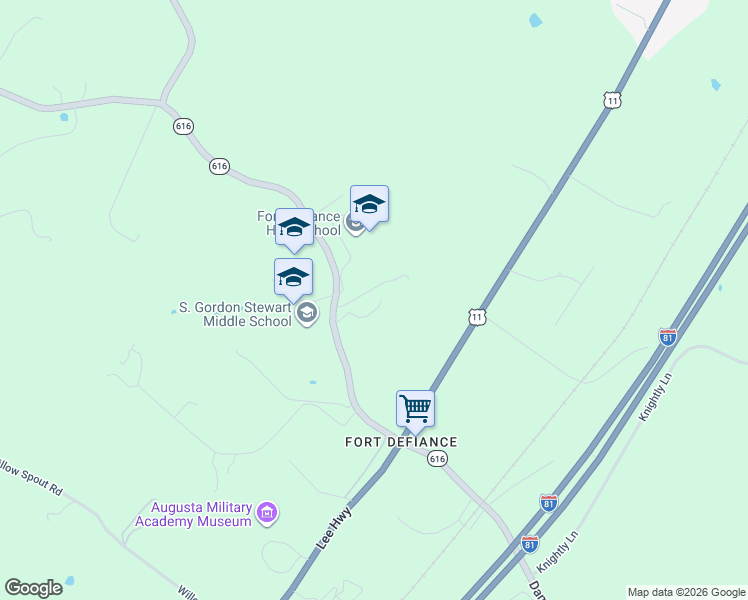 map of restaurants, bars, coffee shops, grocery stores, and more near 145 Fort Defiance Road in Verona
