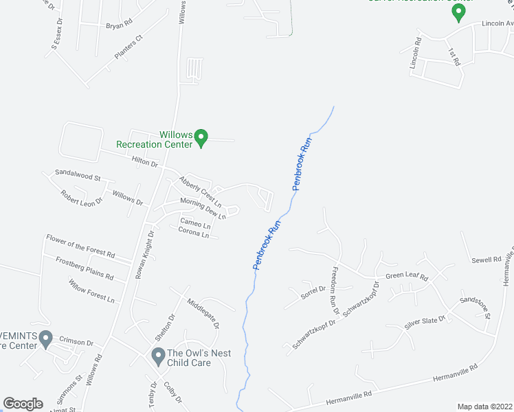 map of restaurants, bars, coffee shops, grocery stores, and more near 22060 Willow Spring Lane in Lexington Park
