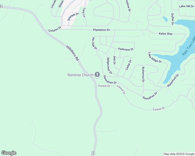 map of restaurants, bars, coffee shops, grocery stores, and more near 5800 State Road B in Hillsboro