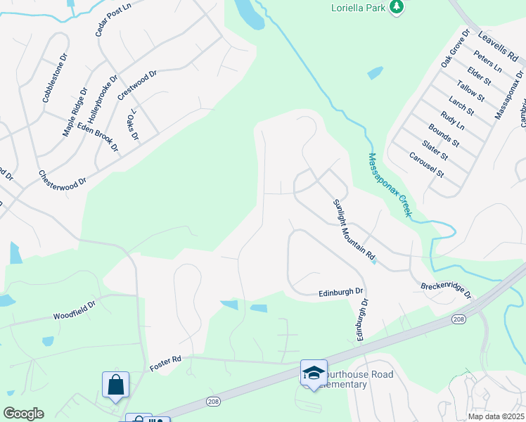 map of restaurants, bars, coffee shops, grocery stores, and more near 10503 Aspen Highlands Drive in Spotsylvania Courthouse