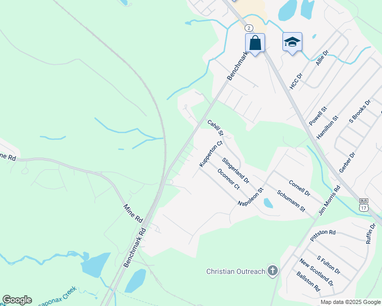 map of restaurants, bars, coffee shops, grocery stores, and more near 10419 Benchmark Road in Fredericksburg