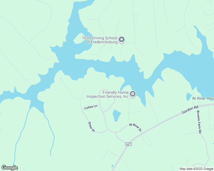 map of restaurants, bars, coffee shops, grocery stores, and more near 10418 Ni River Drive in Spotsylvania Courthouse