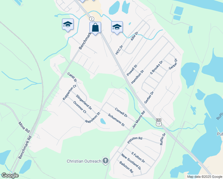 map of restaurants, bars, coffee shops, grocery stores, and more near 10512 Napoleon Street in Fredericksburg