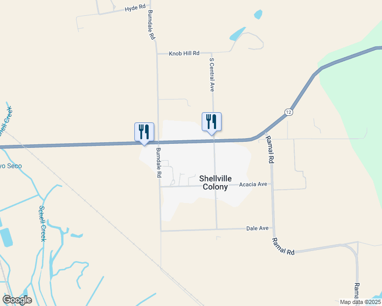 map of restaurants, bars, coffee shops, grocery stores, and more near 2595 Fremont Drive in Sonoma