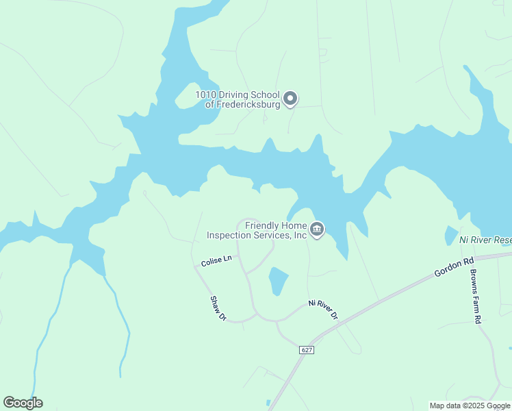 map of restaurants, bars, coffee shops, grocery stores, and more near 10418 Ni River Drive in Spotsylvania Courthouse