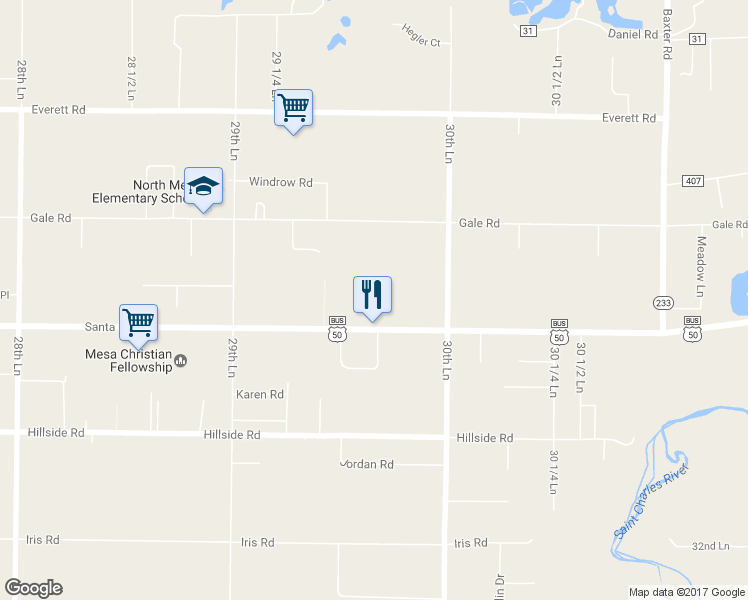 map of restaurants, bars, coffee shops, grocery stores, and more near 29751 U.S. 50 Business in Pueblo
