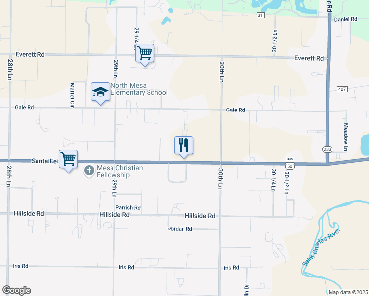 map of restaurants, bars, coffee shops, grocery stores, and more near 29751 U.S. 50 Business in Pueblo