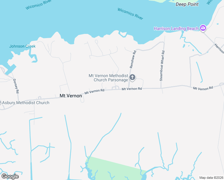 map of restaurants, bars, coffee shops, grocery stores, and more near 27009 Mt Vernon Rd in Princess Anne