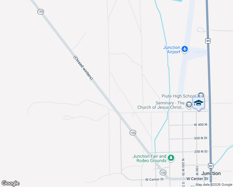 map of restaurants, bars, coffee shops, grocery stores, and more near 650 West 500 North in Junction