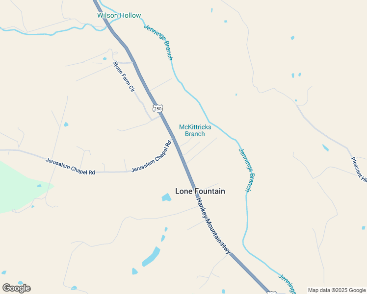 map of restaurants, bars, coffee shops, grocery stores, and more near 555 Hankey Mountain Highway in Churchville