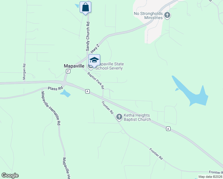 map of restaurants, bars, coffee shops, grocery stores, and more near 3563 Ketha Heights in Festus