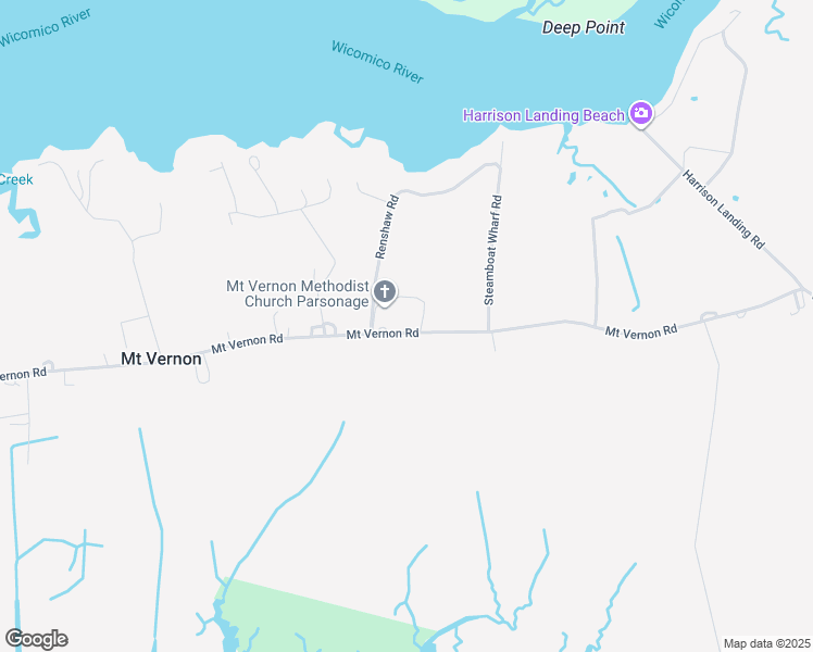 map of restaurants, bars, coffee shops, grocery stores, and more near 27112 Mount Vernon Road in Princess Anne