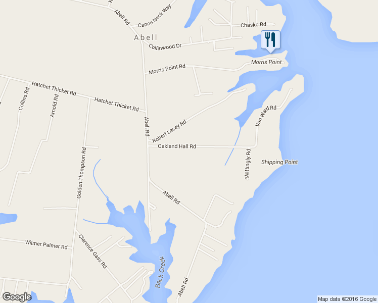 map of restaurants, bars, coffee shops, grocery stores, and more near 38655 Van Ward Road in Abell