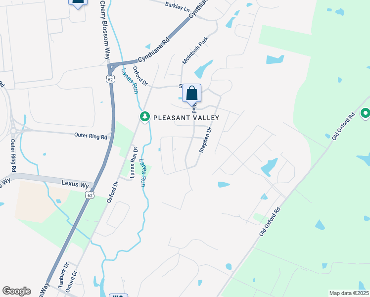 map of restaurants, bars, coffee shops, grocery stores, and more near 156 Schneider Boulevard in Georgetown