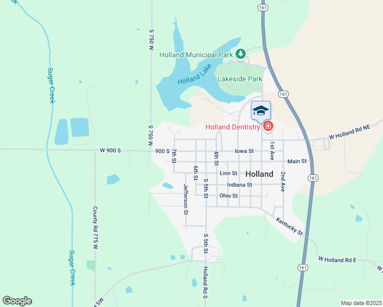 map of restaurants, bars, coffee shops, grocery stores, and more near 705 West Iowa Street in Holland
