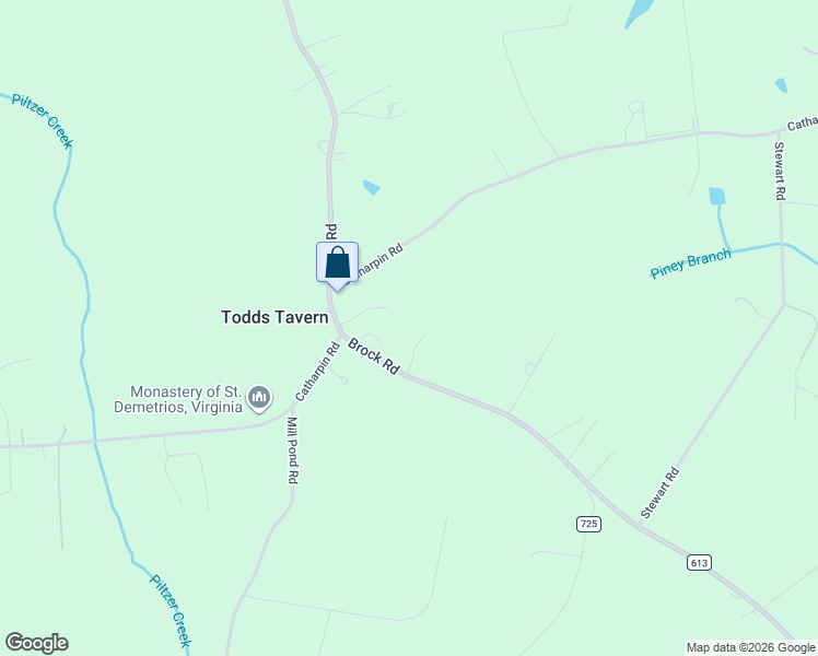 map of restaurants, bars, coffee shops, grocery stores, and more near 9523 Brock Road in Spotsylvania Courthouse