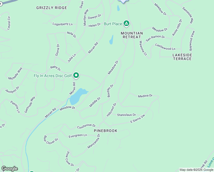 map of restaurants, bars, coffee shops, grocery stores, and more near 2227 Middle Drive in Arnold