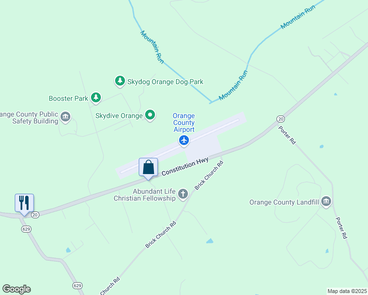 map of restaurants, bars, coffee shops, grocery stores, and more near 11275 Aviation Way in Orange