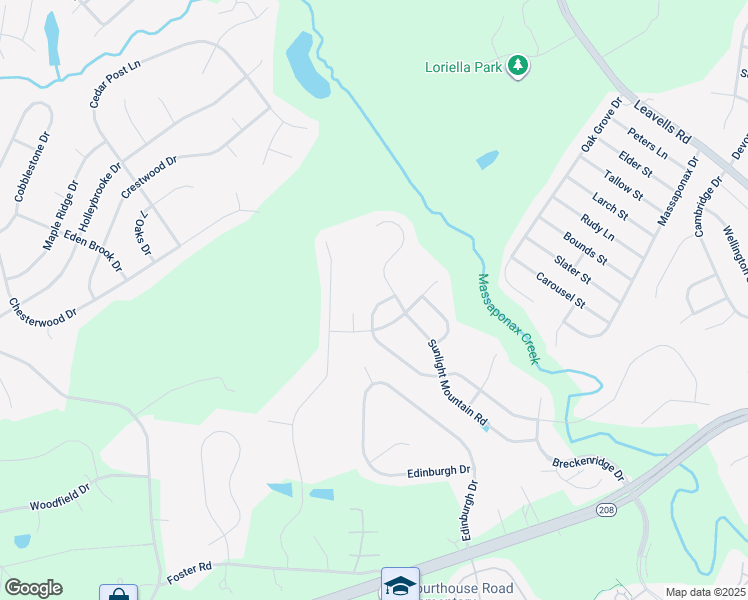 map of restaurants, bars, coffee shops, grocery stores, and more near 6108 West Copper Mountain Drive in Spotsylvania