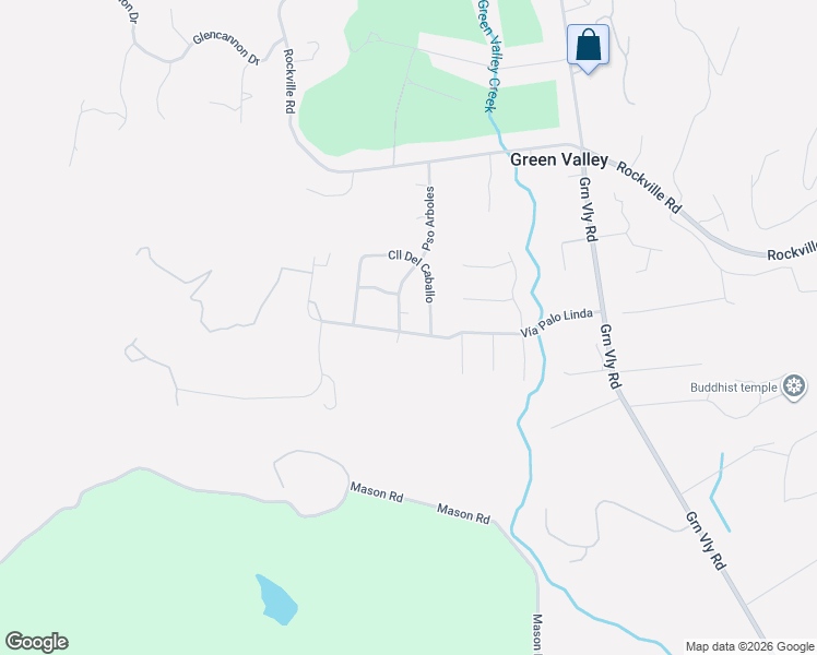 map of restaurants, bars, coffee shops, grocery stores, and more near 407 Calle Del Caballo in Fairfield