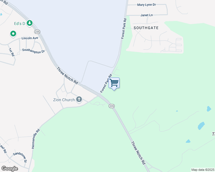 map of restaurants, bars, coffee shops, grocery stores, and more near 21172 Forest Park Road in Lexington Park