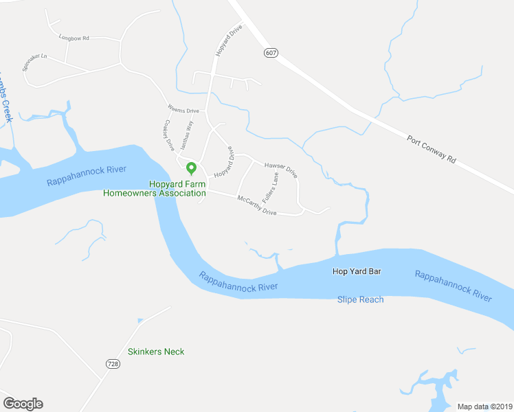 map of restaurants, bars, coffee shops, grocery stores, and more near 6130 McCarthy Drive in King George