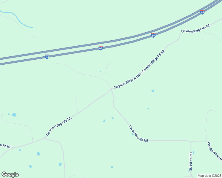 map of restaurants, bars, coffee shops, grocery stores, and more near 5117 Corydon Ridge Road Northeast in Corydon