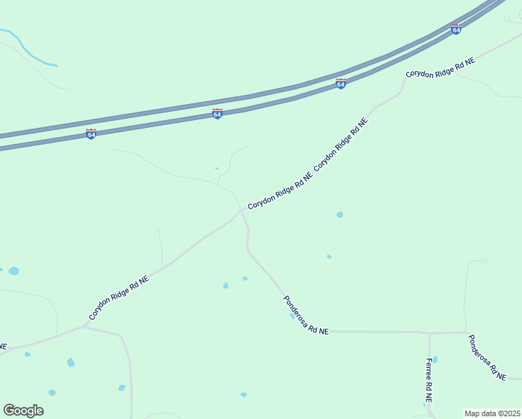 map of restaurants, bars, coffee shops, grocery stores, and more near 5117-5273 Corydon Ridge Road Northeast in Corydon