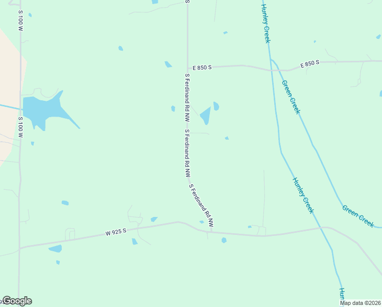 map of restaurants, bars, coffee shops, grocery stores, and more near 8595-8691 South Ferdinand Road Northwest in Ferdinand
