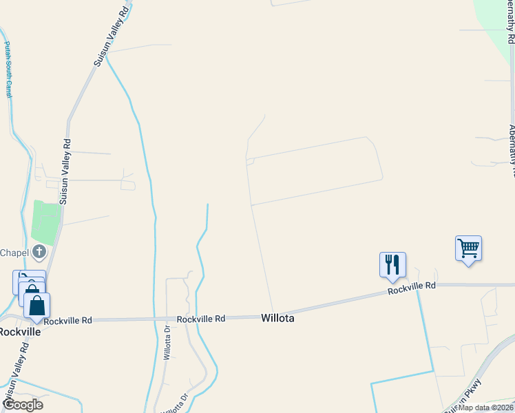 map of restaurants, bars, coffee shops, grocery stores, and more near 4180-4276 Cadenasso Lane in Fairfield