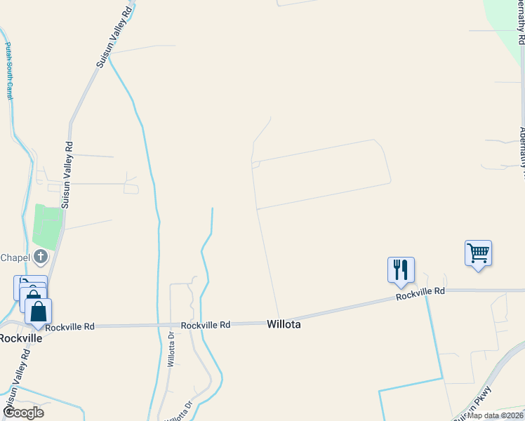 map of restaurants, bars, coffee shops, grocery stores, and more near 4180-4276 Cadenasso Lane in Fairfield