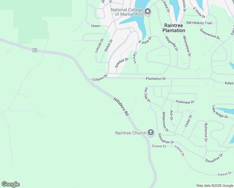 map of restaurants, bars, coffee shops, grocery stores, and more near 5930 State Highway B in Hillsboro