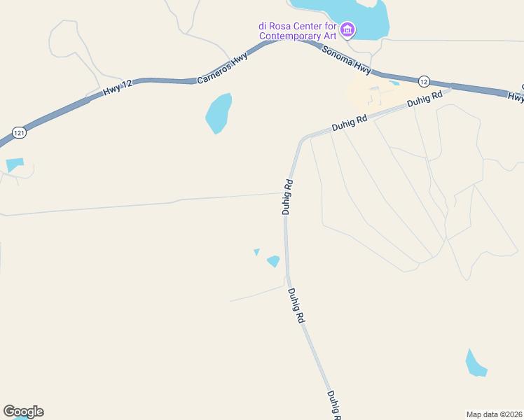 map of restaurants, bars, coffee shops, grocery stores, and more near 1289 Duhig Road in Napa