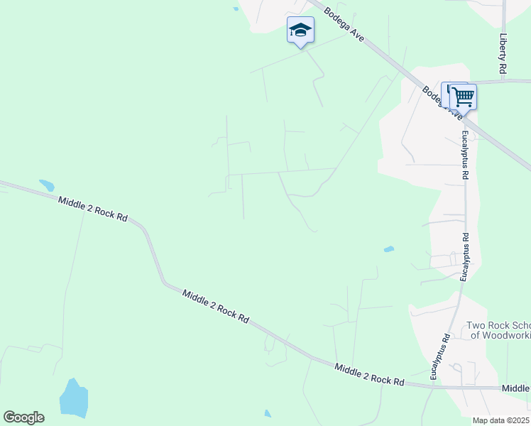 map of restaurants, bars, coffee shops, grocery stores, and more near 325 Monte Vista Lane in Petaluma