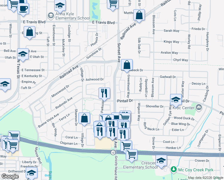 map of restaurants, bars, coffee shops, grocery stores, and more near in Suisun City