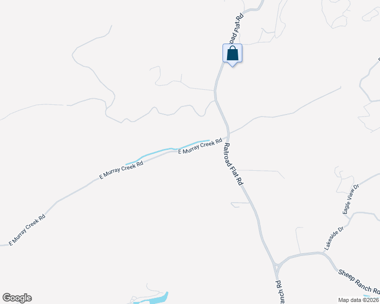 map of restaurants, bars, coffee shops, grocery stores, and more near 10250 East Murray Creek Road in Mountain Ranch