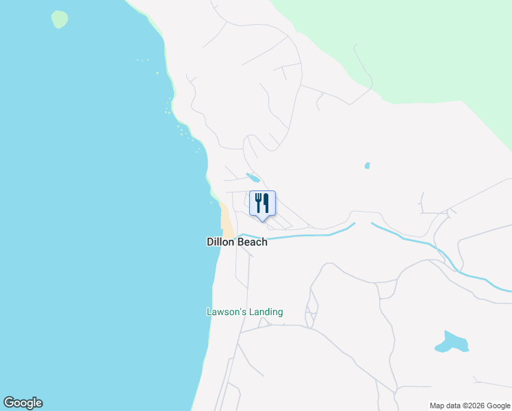map of restaurants, bars, coffee shops, grocery stores, and more near in Dillon Beach