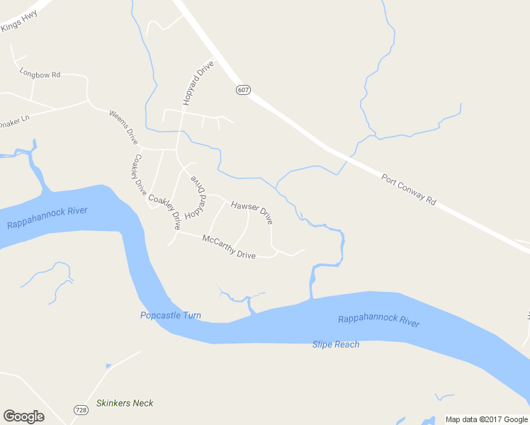 map of restaurants, bars, coffee shops, grocery stores, and more near 6206 Hawser Drive in King George