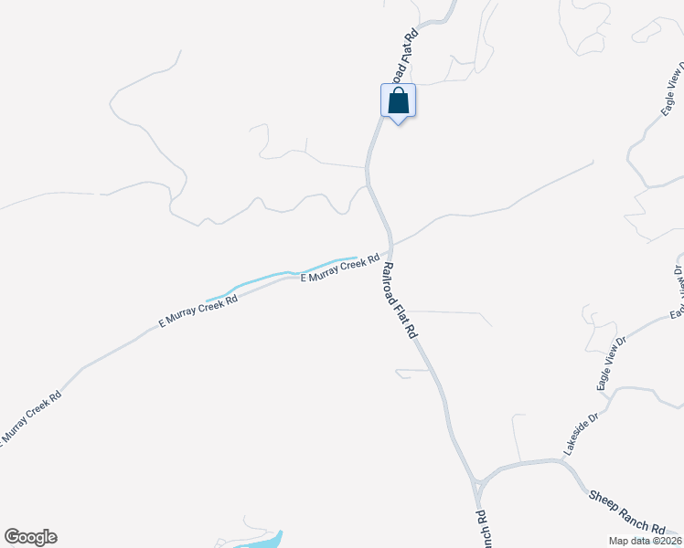 map of restaurants, bars, coffee shops, grocery stores, and more near 10250 East Murray Creek Road in Mountain Ranch
