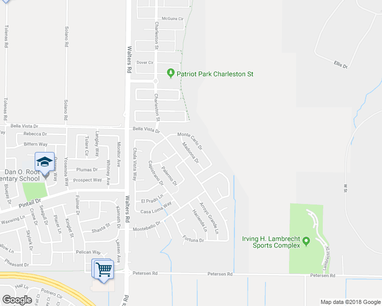 map of restaurants, bars, coffee shops, grocery stores, and more near 799 Madonna Drive in Suisun City