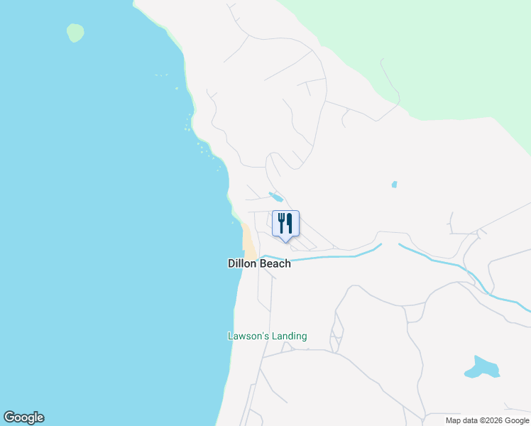 map of restaurants, bars, coffee shops, grocery stores, and more near in Dillon Beach