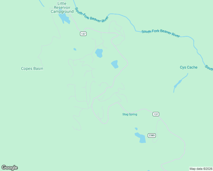 map of restaurants, bars, coffee shops, grocery stores, and more near 35 West Melody Lane in Beaver