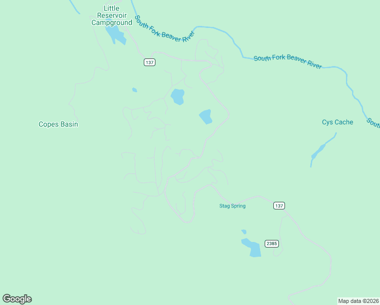 map of restaurants, bars, coffee shops, grocery stores, and more near 35 West Melody Lane in Beaver