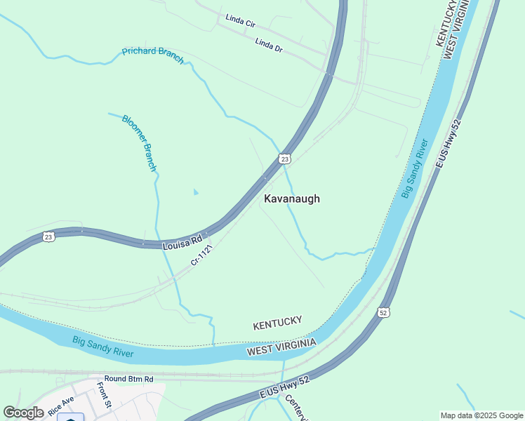 map of restaurants, bars, coffee shops, grocery stores, and more near 9468 Kavanaugh Road in Catlettsburg