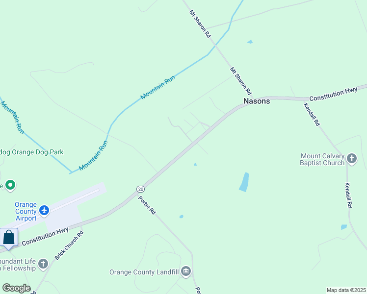 map of restaurants, bars, coffee shops, grocery stores, and more near 19491 Constitution Highway in Orange