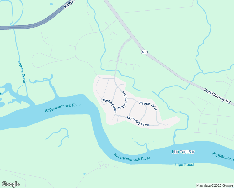 map of restaurants, bars, coffee shops, grocery stores, and more near 11763 Champe Way in King George