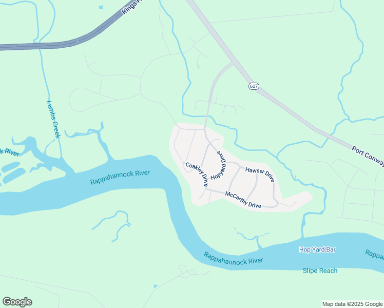 map of restaurants, bars, coffee shops, grocery stores, and more near 11435 Ianthas Way in King George
