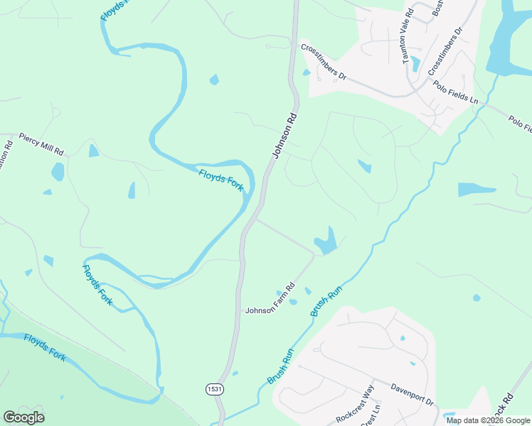 map of restaurants, bars, coffee shops, grocery stores, and more near 1001 Johnson Farm Road in Louisville