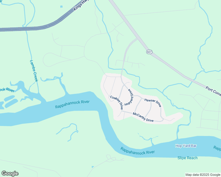 map of restaurants, bars, coffee shops, grocery stores, and more near 11428 Ianthas Way in King George